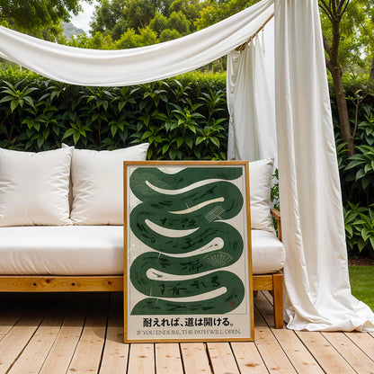 Cuadro Decorativo Abstracto, Japandi, Decoración Japonesa XIX