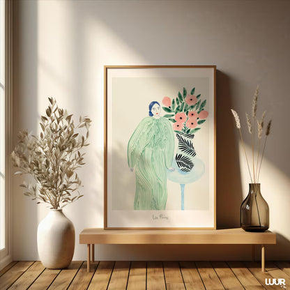 Cuadro Decorativo Abstracto, Marco Natural Ilustraciones modernas
