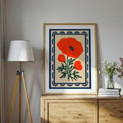 Cuadro Decorativo Abstracto, Marco Natural Ilustraciones modernas