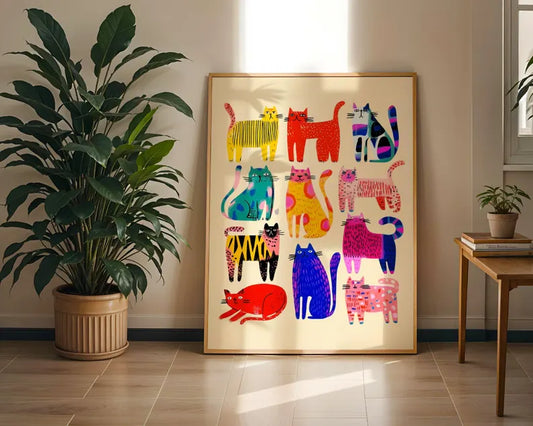 Cuadro Decorativo Abstracto, Colores, Colours in the Air III