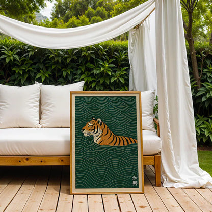 Cuadro Decorativo Abstracto, Japandi, Decoración Japonesa XVII