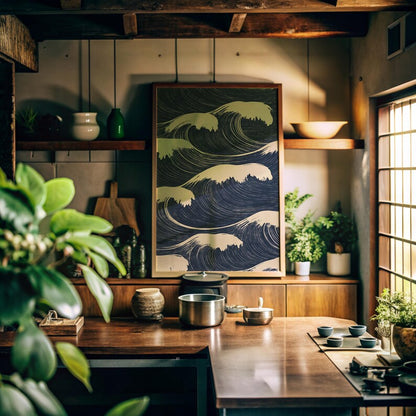Cuadro Decorativo Abstracto, Japandi, Decoración Japonesa IV