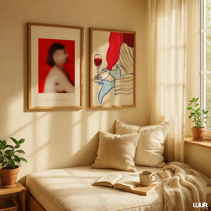 Set x2 Cuadros Abstracto, Colores, Colours in the Air XX