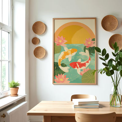 Cuadro Decorativo Abstracto, Japandi, Decoración Japonesa XV