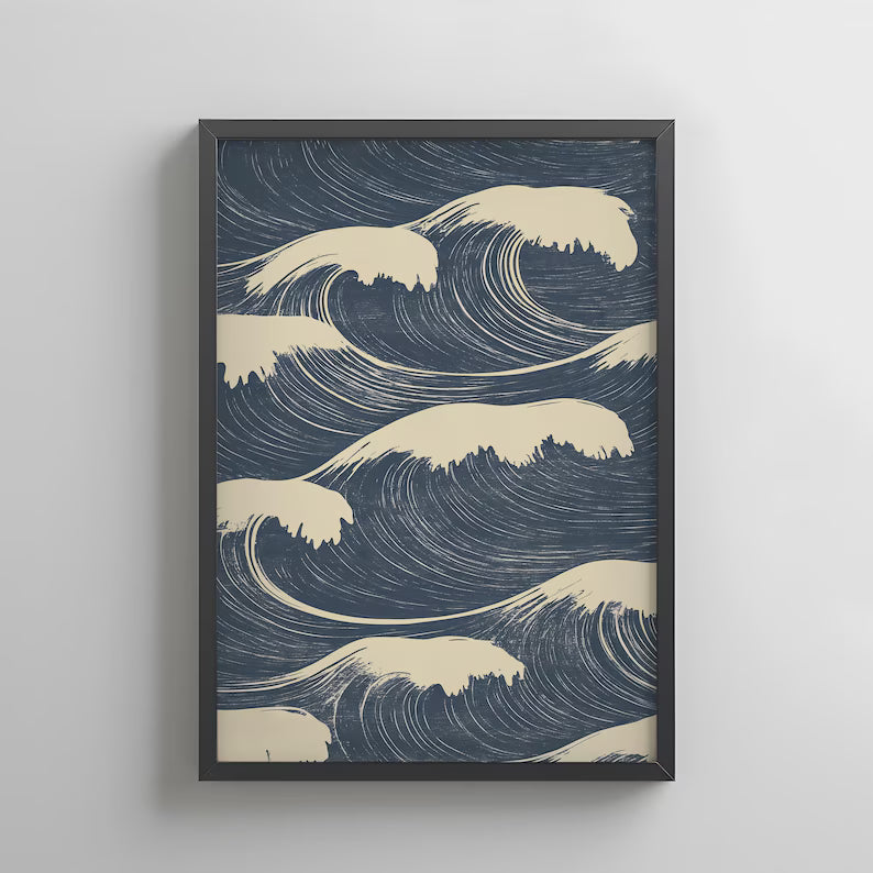 Cuadro Decorativo Abstracto, Japandi, Decoración Japonesa IV