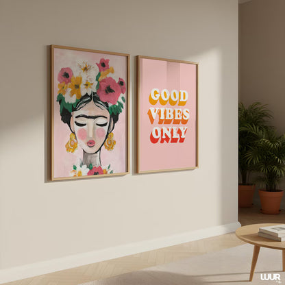 Set x2 Cuadros Abstracto, Colores, Colours in the Air XIX