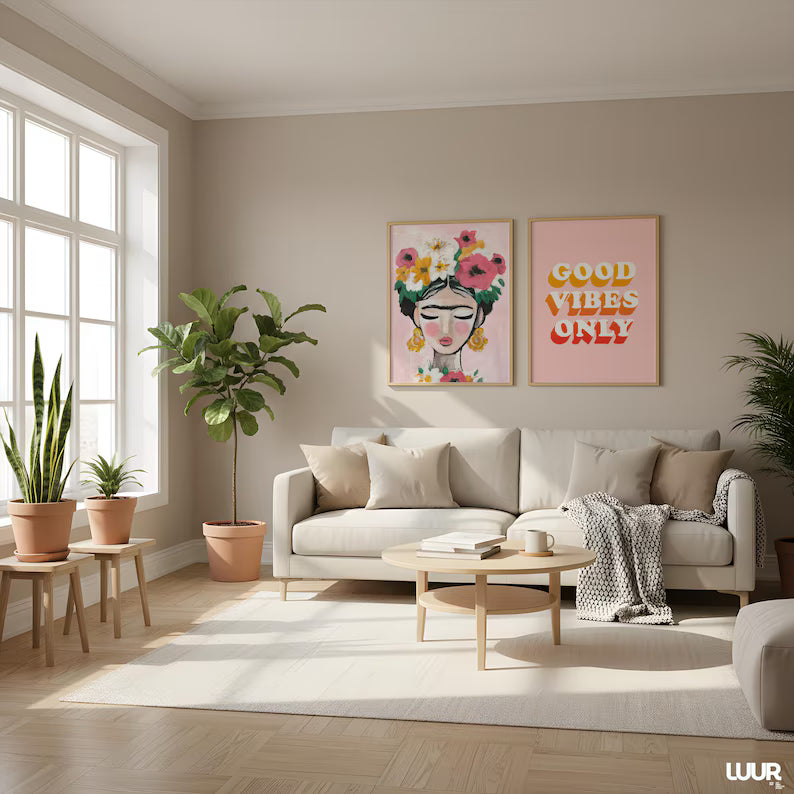 Set x2 Cuadros Abstracto, Colores, Colours in the Air XIX