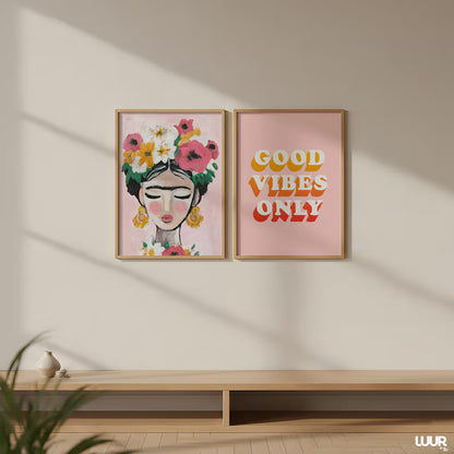 Set x2 Cuadros Abstracto, Colores, Colours in the Air XIX