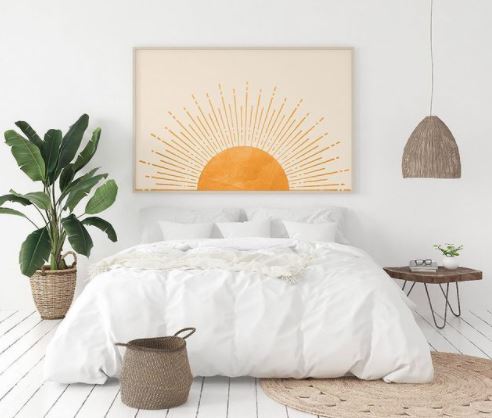 Cuadro Decorativo de Sol, Abstracto - Tree House Deco
